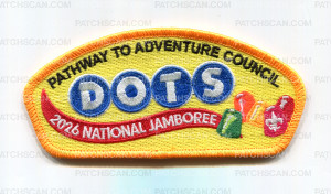 Patch Scan of Pathway to Adventure Council 2026 NJ DOTS JSP gold border