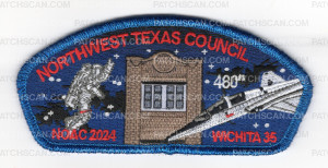 Patch Scan of Northwest Texas Council NOAC 2024 Wichita 35 CSP Blue met border