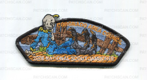 Patch Scan of Coronado Area Council 2026 Scarecrow JSP black border