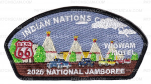 Patch Scan of Indian Nations Council 2026 NJ Rt 66 JSP Wigwam Motel