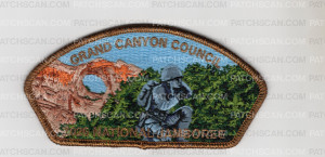 Patch Scan of Grand Canyon Council 2026 NJ Navajo Code Talkers JSP copper met bdr