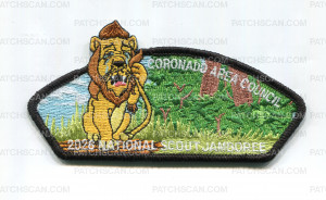 Patch Scan of Coronado Area Council 2026 lion JSP black border