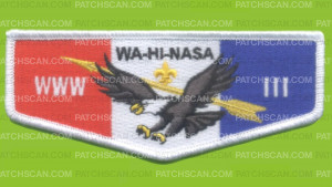 Patch Scan of Wa-Hi-Nasa 111 flap white border