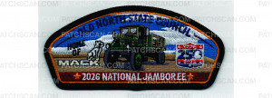 Patch Scan of 2026 National Jamboree CSP Mack Trucks Green (PO 103910)