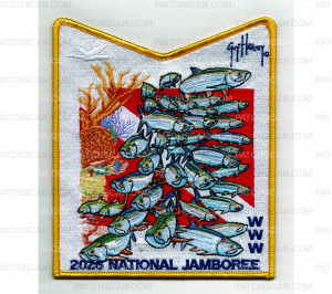 Patch Scan of 2026 National Jamboree Pocket Patch Yellow (PO 103947)