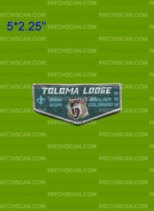 Patch Scan of Toloma Lodge NOAC 2024 flap gray border