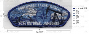 Patch Scan of NTC OIL FIELD 2026 NATIONAL JAMBOREE CSP MONOCHROMATIC