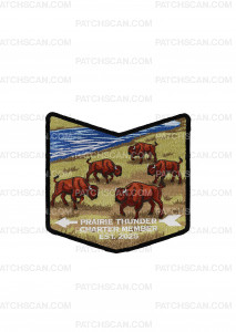 Patch Scan of Prairie Thunder Charter Member pocket patch