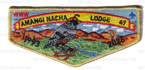 Patch Scan of Amangi Nacha lodge 47 First Flap(Gold Metallic/Krelman)