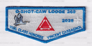 Patch Scan of O-Shot-Caw Lodge 265 Brian Treco Vigil Class Honoree Flap