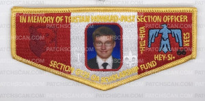 Patch Scan of In Memory of Tristan Howard-Past Section Officer OA Flap