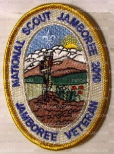 Patch Scan of X141582H NATIONAL SCOUT JAMBOREE 2010 (Mar. Gold no loop)