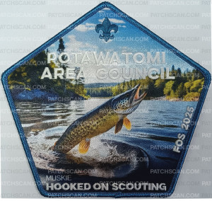 Patch Scan of MUSKIE HOOKED ON FISHING