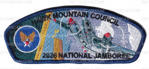 Patch Scan of Hawk Mountain Council Jamboree 2026 (B-2 Spirit Stealth)