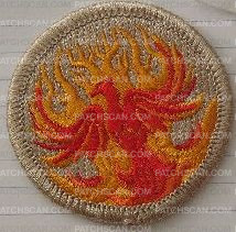 Patch Scan of X151975A (patrol patch) Phoenix red