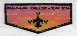 Patch Scan of wag o shag noac flap- BLACK BORDER