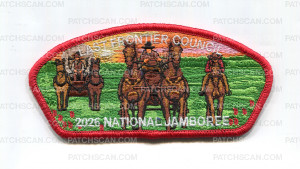Patch Scan of Last Frontier Council 2026 NJ Land Rush JSP red border