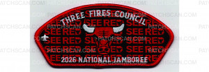 Patch Scan of 2026 National Jamboree CSP See Red (PO 103466)