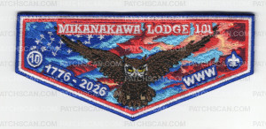 Patch Scan of Mikanakawa 250th USA anniversary flap