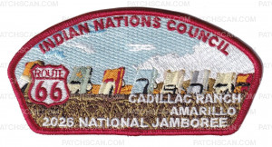 Patch Scan of Indian Nations Council 2026 NJ Rt 66 JSP Cadillac Ranch