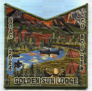 Patch Scan of CORNHUSKER COUNCIL NOAC 2024 (Green Pocket/Sun)