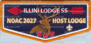 Patch Scan of 485567 Illini Lodge 55 Pocket Flap