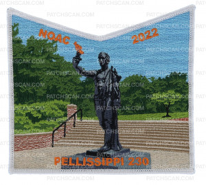 Patch Scan of Pellisssippi 230 NOAC 2022 pocket piece white border