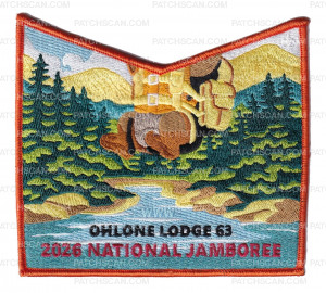 Patch Scan of Ohlone Lodge 63 2026 NJ pocket patch orange border
