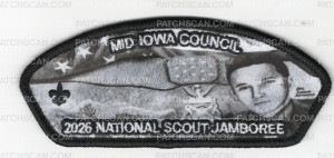 Patch Scan of Mid-Iowa Council 2026 National Jamboree Art Set (Give CSP) Ghosted