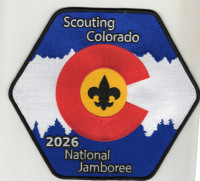 Scouting Colorado 2026 Jamboree Flag Set (Center) Greater Colorado Council #61 formerly Denver Area Council