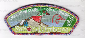 Patch Scan of Chickasaw Council 2026 Jamboree (CSP-Brown) Metallic