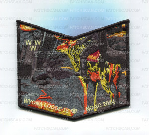 Patch Scan of Wyona 18 NOAC 2024 Flames - Bottom