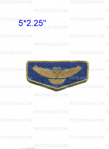 Patch Scan of Colonneh Lodge Flap 2025 (Blue/Gold) - Gold (REVISED)