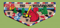 Wisawanik 190 '26 250 Philmont flap Arbuckle Area Council #468