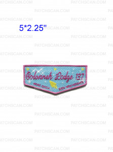 Patch Scan of Colonneh Lodge NOAC 2024 Pink - Flap